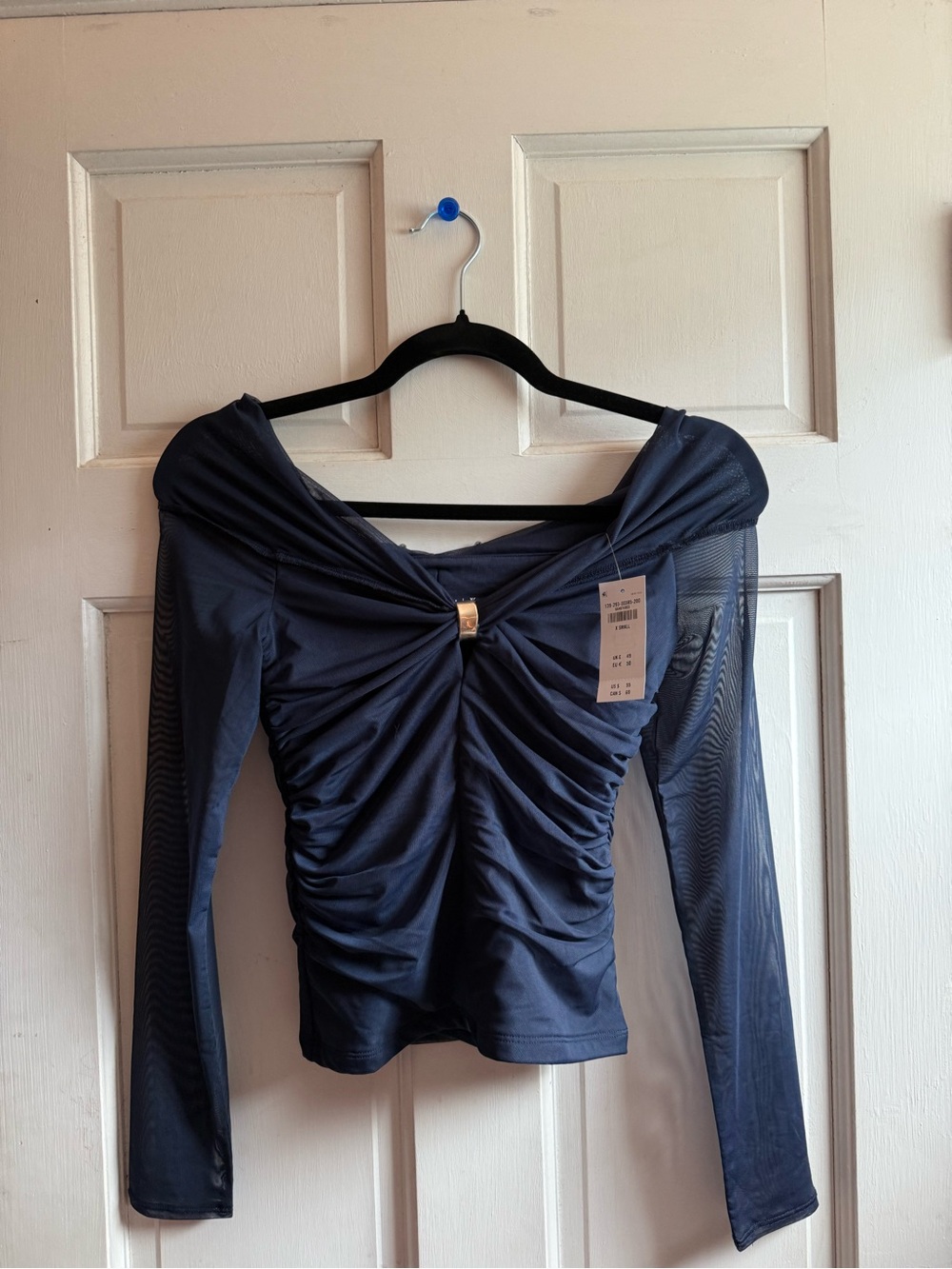 Abercrombie & Fitch Navy Long-Sleeve Top
